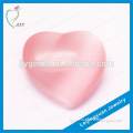China factory heart cut pink cat eye gem stones